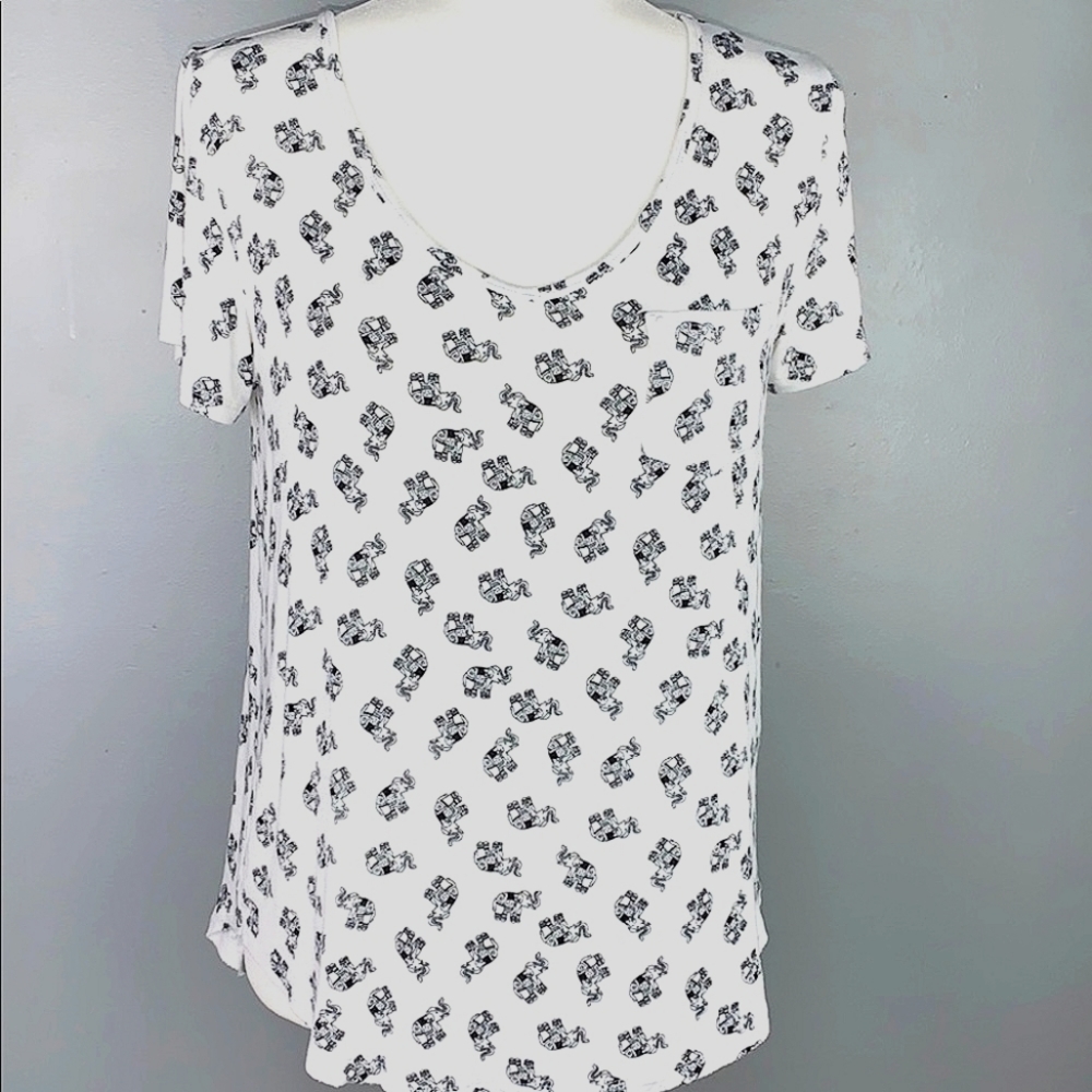 Hollister high low pocket tee